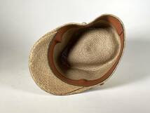 戦前　国民帽　夏用帽子　編込みキャップ　桜印陶製ボタン　未使用品2個　昭和レトロ_画像7