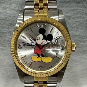 ◇ Disney ディズニー ミッキーマウス メンズ腕時計 デイトQZ クオーツ 0226/1000 限定1000本 不動品◇の画像2