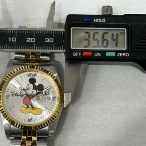 ◇ Disney ディズニー ミッキーマウス メンズ腕時計 デイトQZ クオーツ 0226/1000 限定1000本 不動品◇の画像7
