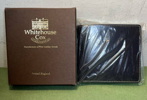  Whitehouse Cox Whtitehouse Cox folding twice purse S7532b ride ru navy unused 