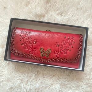 ANNA SUI Anna Sui long wallet bulrush . butterfly 
