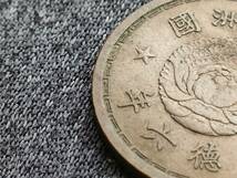 大満洲国【康徳6年(1939年)壹角】世界コイン 古銭 硬貨 康徳六年 素材不明 骨董品 彫刻 刻印 4.98ｇ希少 _画像6