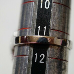 x10 K14WG マベパール 本真珠 パール リング 指輪 約11.5号 ヴィンテージ アクセサリー 14金刻印 マベ貝 半円真珠 ホワイトゴールド 装飾品の画像5