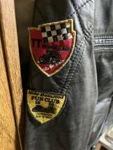 Belstaff ベルスタッフ BLACK PRINCE ブラックプリンス シングル レザー ライダース ジャケット 42 本革 ワッペン付_画像4