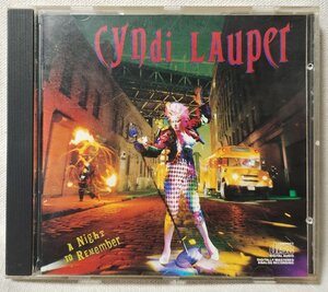 ★★CYNDI LAUPER NIGHT TO REMEMBER★1989年 CBS 輸入盤[9302cdn