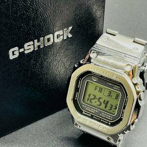 CASIO カシオ G‐SHOCK GMW-B5000 Bluetooth 電波 ソーラー フルメタル Shock Resistant 腕時計 メンズ メタルベルト Gショック 7668稼働 