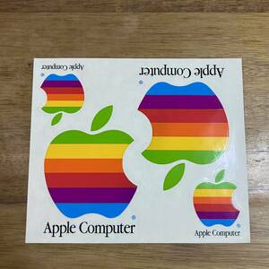 新品 デッドストック Apple Computer ステッカー アップル コンピューター レインボー ロゴ 非売品 ノベルティー Think Different 販促 