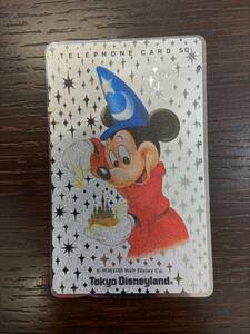 #5418 телефонная карточка 50 Tokyo Disney Land Tokyo Disneyland Mickey не использовался прекрасный товар 