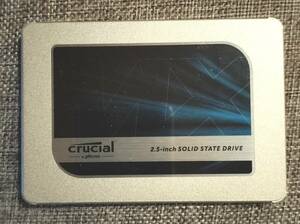 「正常」使用時間213時間 表示 Crucial MX500 SSD 500GB 2.5インチ SATA6Gb/s 7mm