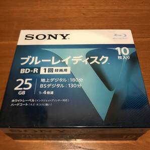 SONY ソニー ブルーレイ BD-R4倍速1層 10枚 ■型番：10BNR1VLPS4の画像1