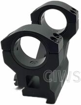 CIWS ワンピース ハイマウント スコープマウント (1インチ)25.4mm /30mm ハイマウントリング スコープマウントリング C-MT-001_画像2