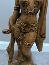 一本彫り 木彫 神仏像 女神像 仏像 彫刻 縁起物_画像4
