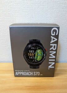 【未使用品】 GARMIN　 Approach S70 （ブラック）47mm 　販売店印付保証書有り（2024/3/7）