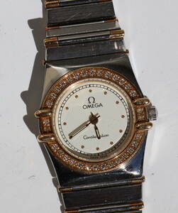 OMEGA　オメガ　コンステレーション クオーツ　レディース腕時計　中古　不動　ベルト切れ　ジャンク品