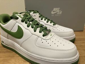 即決28.5cm NIKE AIR FORCE1 LOW07 White/Kermit Greenナイキ エアフォース1 ロー 07 ホワイト/カーミット グリーン 新品国内正規