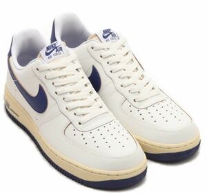 27.5cm NIKE WMNS AIR FORCE 1 '07 Sail Pale Vanilla Gold Suede Deep Royal Blue FQ8103-133 9.5 新品 黒タグ付き ナイキ エアフォース1