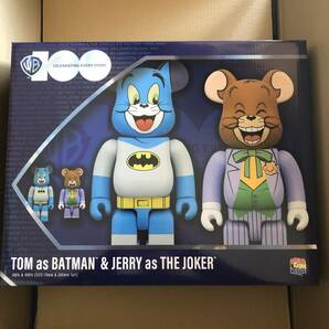 = BE@RBRICK TOM as BATMAN & JERRY as THE JOKER 100％ & 400% ベアブリック トムとジェリー バットマン ジョーカーの画像2