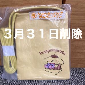 サンリオ当たりくじ ポムポムプリンショルダーバックおまけ付き