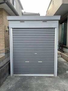 INABA bike storage cabinet Inaba storage room shutter garage H2,230×W1,790×D2,630mm FXN series an earth floor key attaching dismantlement ending Kawaguchi city Soka city 