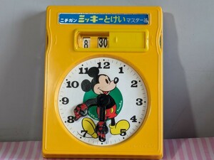 入手困難 ニチガン ミッキーとけいマスター器 ディズニー 教材玩具 スタンド欠品あり 時計の針の位置覚え ミッキーマウス レトロ 昭和