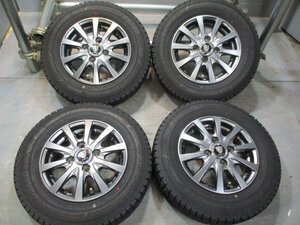 管理番号 R242 スタッドレス 中古セット 145/80R12 ×4.00B +42 バリ山冬4本価格！ヨコハマ IG50PLUS 法人宛/営業所止め送料無料