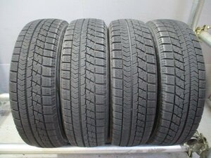 管理番号　R286　中古タイヤ スタッドレス 155/65R14 バリ溝 冬4本価格！BS VRX 法人宛/営業所止め送料無料 デミオ ノート フィット