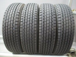 管理番号　R290 中古タイヤ スタッドレス 145/80R12 80/78N LT 深溝冬4本価格！BS W300 法人宛/営業所止め送料無料 軽トラ バン