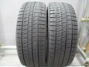 R335　中古タイヤ　スタッドレス 195/55R16 バリ山 冬2本価格！BS VRX2 2020年 法人宛/営業所止め送料無料 アクア 20プリウス キューブ