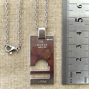 【即決/送料込み】GUCCI/グッチ LIBRA/リブラ てんびん座/天秤座 ホロスコープ/星座 プレート/タグ ネックレス/ペンダント(チェーン2種)の画像6