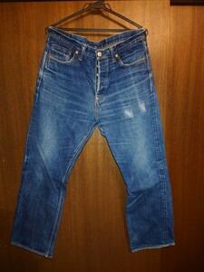  Fullcount 1100 2016 large war jeans American Casual FULLCOUNTji- bread Denim used processing 