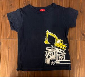 オジコ　OJICO キッズ　 半袖 Tシャツ 半袖Tシャツ　トップス　消防車　ショベルカー　働く車　120 130