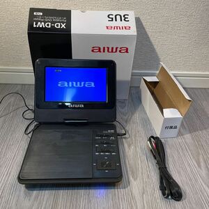 AIWA ポータブルDVDプレーヤー XD-DW1 7v型　画面回転式