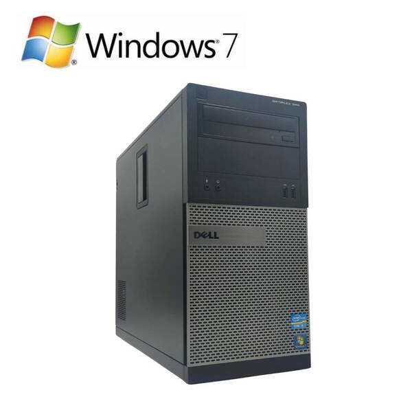 Windows7 32Bit/DELL/デル/デスクトップパソコン/中古PC/Optiplex9010 MT/無線LAN付き/大容量HDD500GB/4GB/送料無料