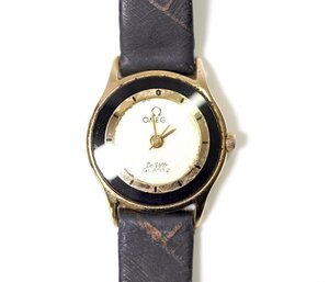 Z-98☆（ジャンク品）オメガ デビル クォーツ レディース腕時計