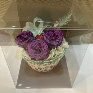  preserved flower arrange purple *