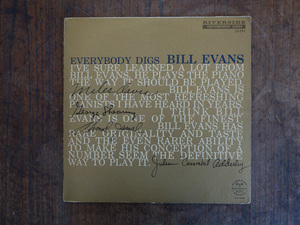 米 美盤 Bill Evans「Everybody Digs」モノラル RLP 12-291 Riverside ビル・エヴァンス