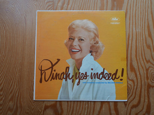 米 / mono / オリジナル盤 / Dinah Shore / Dinah, Yes Indeed！/ T 1247（Capitol）