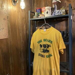 【70's sportswear the bears t-shirt usa】古着 半袖 USA アメカジ バイカー Tシャツの画像1