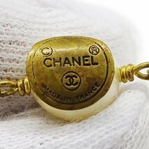 １円～ シャネル CHANEL ネックレス レディース ブランド チョーカー フェイクパール GP ゴールド ホワイト系 メダル(v0080159200)_画像5