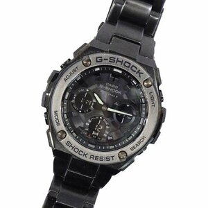 １円～ カシオ CASIO G-SHOCK G-STEEL GST-W110BD-1BJF 時計 メンズ ブランド 電波ソーラー タフソーラー SS 黒文字盤 (v0080263300)