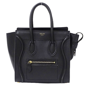 セリーヌ CELINE バッグ レディース ブランド ハンドバッグ レザー ラゲージ マイクロショッパー ブラック 黒 おしゃれ 大人 おでかけ