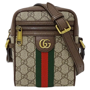 グッチ GUCCI バッグ レディース ブランド ショルダーバッグ オフィディア GGショルダーバッグ GGスプリーム ブラウン ベージュ 598127