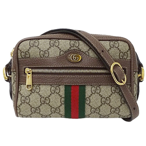 グッチ GUCCI バッグ レディース ブランド ショルダーバッグ オフィディア GGスプリーム ミニバッグ ブラウン ベージュ 517350 コンパクト