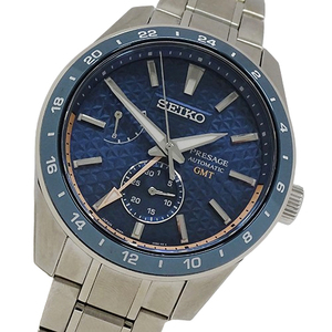 セイコー SEIKO プレザージュ 6R64-00C0 SARF007 時計 メンズ ブランド シャープエッジ GMT メカニカル 自動巻き AT ステンレス SS 裏スケ