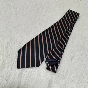 * chaps Ralph Lauren галстук полоса reji men taru темно-синий розовый CHAPS RALPH LAUREN EST.1978 сделано в Японии бренд б/у одежда USED
