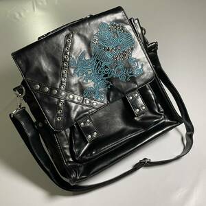 Rare 00s Japanese Label ALGONQUINS studs leather shoulder bag lgb 14th addiction share spirit ifsixwasnine goa kmrii y2k