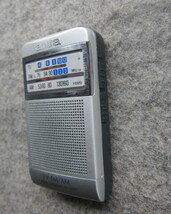 aiwa SONY AM/FMポケットラジオ CR-AS77 ワイドFM対応 動作確認品 12-8-1_画像7