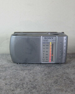 SONY ソニー AMFM2バンド ポータブルラジオ ICF-9 ワイドFM対応 新電池付 受信動作確認品 12-10-2