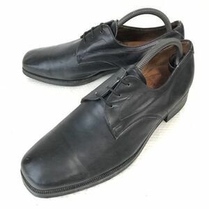 80sベルギー軍?★RUGAK★本革/サービスシューズ【43/27.5-28.0/黒/BLACK】ビンテージ/オフィサー/dress shoes◆pH-140