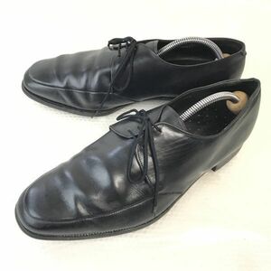 70s-80s?イングランド製/ビンテージ★Ainsley Blake 1864★グッドイヤー製法/Uチップ【9.5/28.0/黒/BLACK】ビジネス/dress shoes◆pi-84